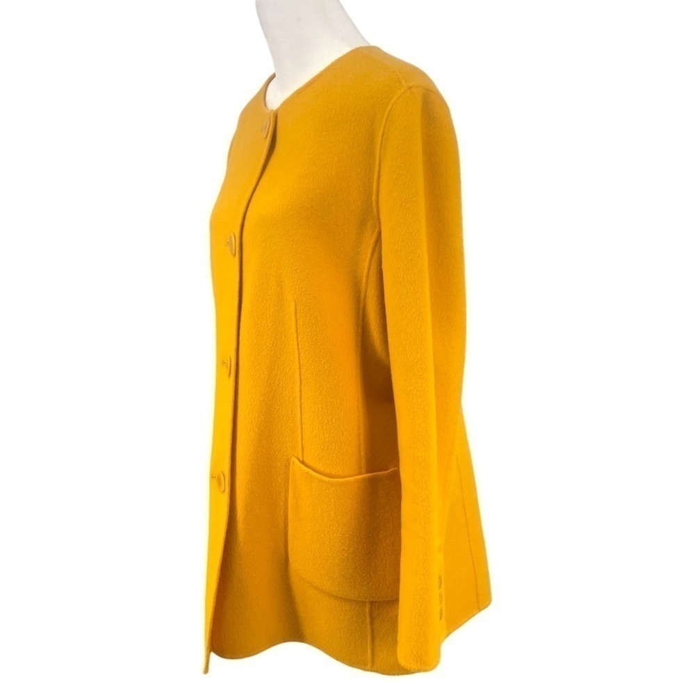 Talbots Double Face Soft Wool Jacket, Mustard, Si… - image 4